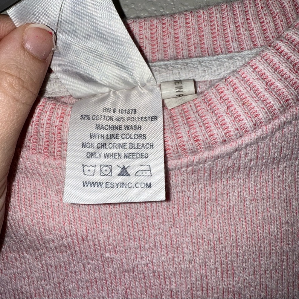 Steamboat Springs Petal Pink Athletic Sweater/ Sweatshirt - Picture 4 of 6